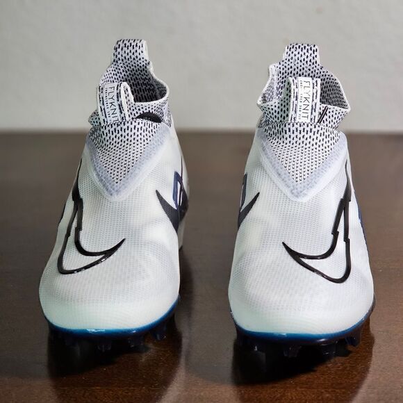 Nike Alpha Menace Elite 3 Flyknit Men's Football Cleats Shoes Size 8 White Black - Picture 3 of 16